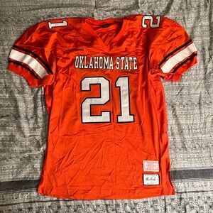 21 Barry Sanders Oklahoma State game time promotions jersey.